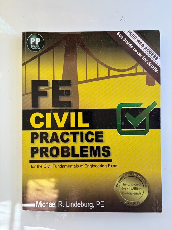 FE Civil Practice Problems by Michael R. Lindeburg (2014, Trade Paperback)