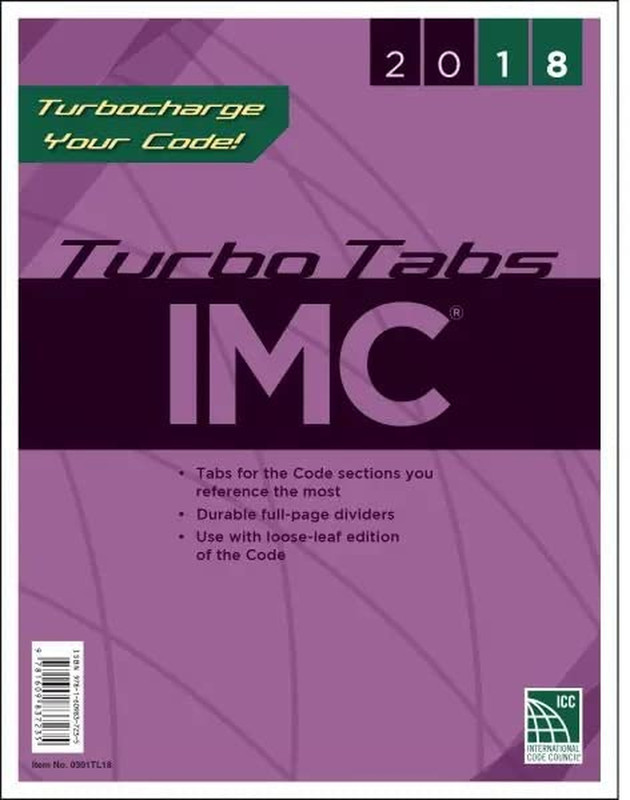 2018 International Mechanical Code Turbo Tabs, Soft Cover Version gallery