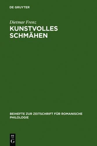 Dietmar Frenz Kunstvolles Schmähen (Hardback)