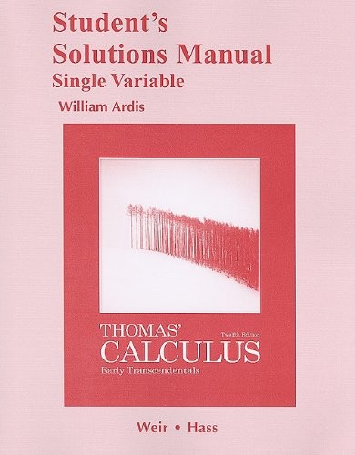 Student Solutions Manual, Sing - ACCEPTABLE