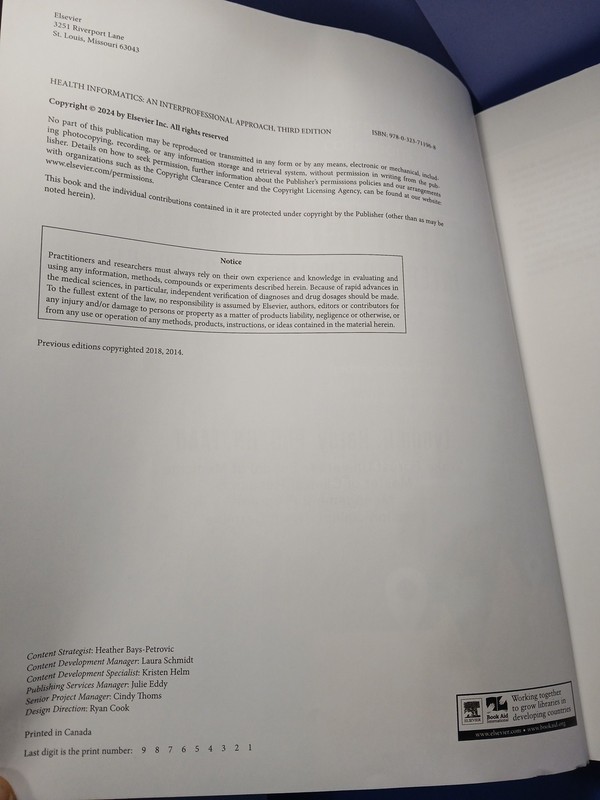 Health Informatics: An Interprofessional Approach Third - With CODE - VERY GOOD gallery