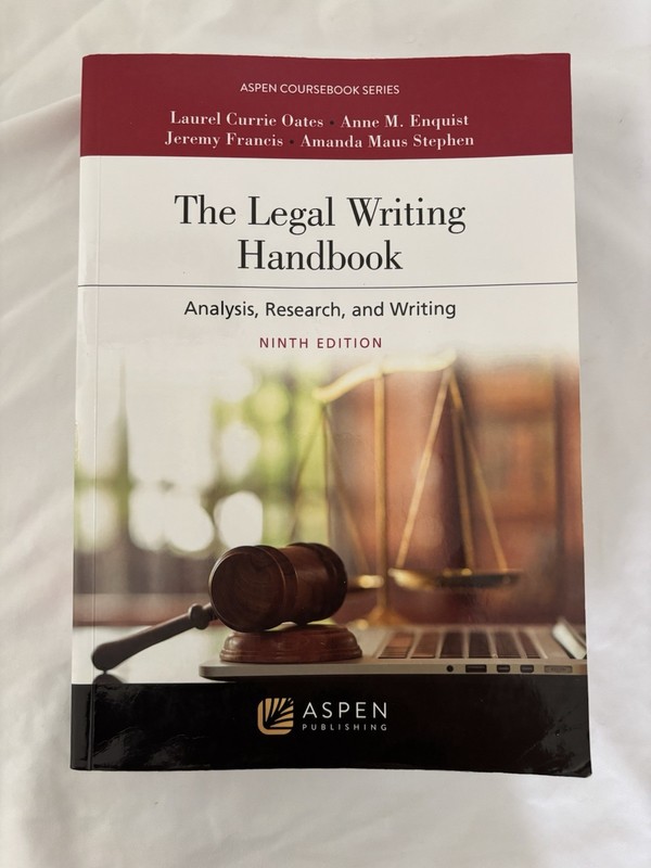 225 VIDEO The Legal Writing Handbook Analysis Research And…9th Ed 9798894101477