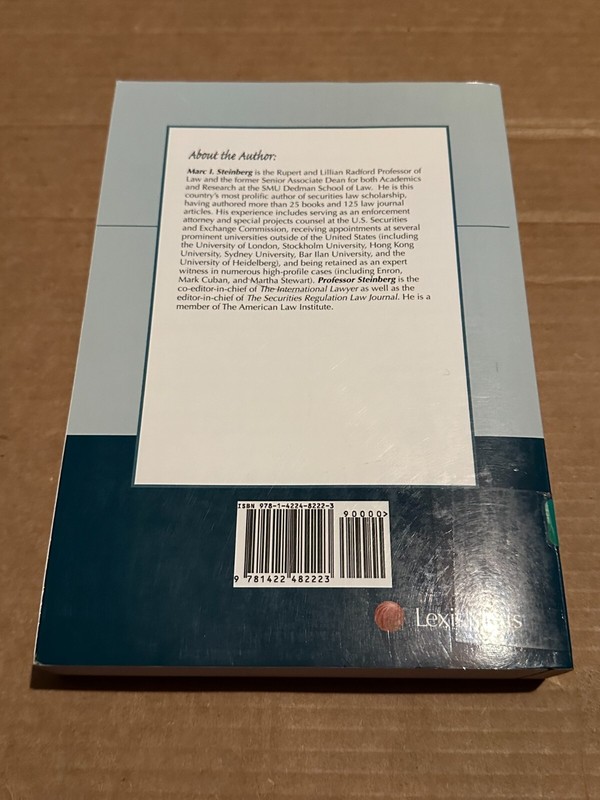 Understanding Securities Law (2014), Marc I. Steinberg, 9781422482223 6th Ed. gallery
