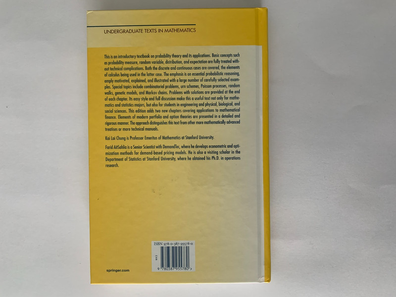 Elementary Probability Theory: Stochastic Processes & Introduction Math Finance gallery