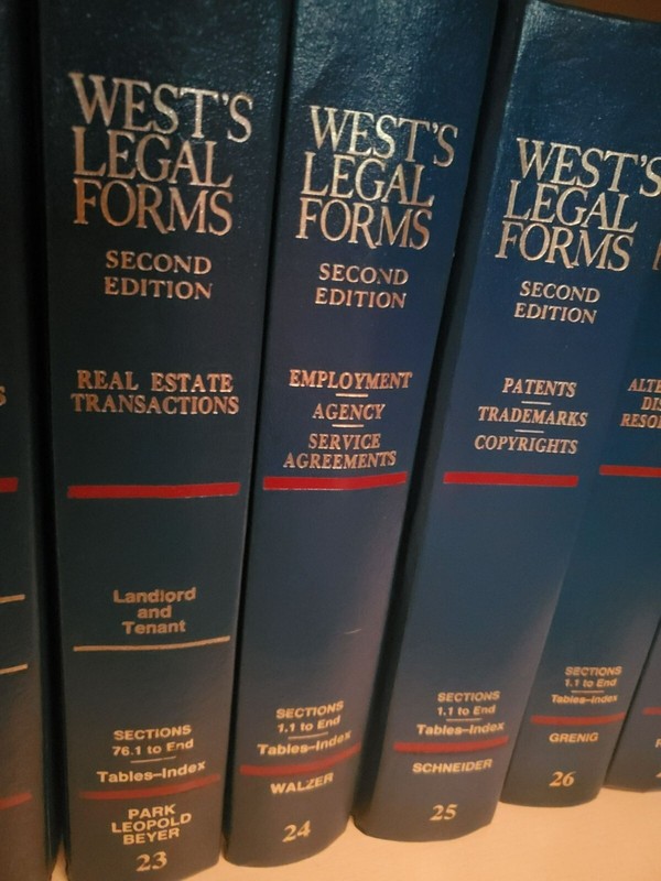 HC West's Legal Forms 2nd ed, Pick your book Law/Tax/Court/Education/Real Estate gallery