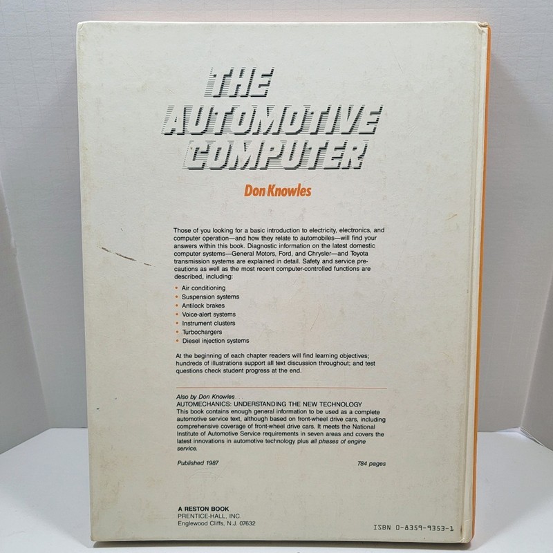 Automotive Computer Text Book by Don Knowles 1987 Reston gallery
