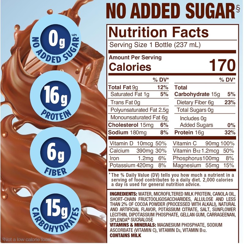 Milk Chocolate Diabetes Nutrition Shakes 8 Fl Oz Liquid Meal Replacement 24 Pack gallery