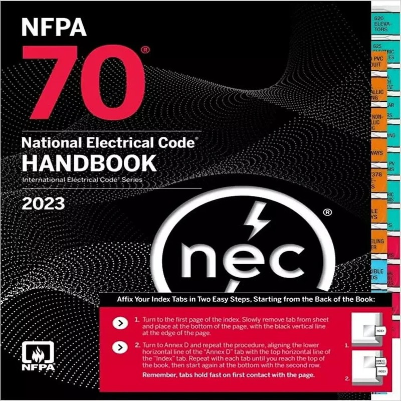 NFPA 70 National Electrical Code with 2023 HANDBOOK WITH TAB USA STOCK.. gallery