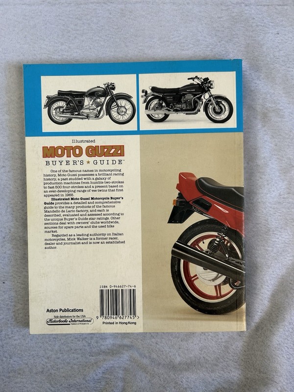 VTG MOTO GUZZI Illustrated Buyer's Guide Mick Walker Motorcycles PAPERBACK BOOK gallery