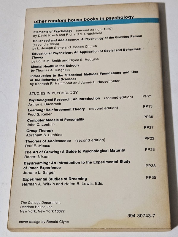 Existential Psychology - paperback May, Rollo 2nd Ed. 1969 Random House gallery