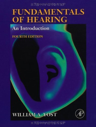 Fundamentals of Hearing: An Introduction by Yost, William A. Hardback Book The
