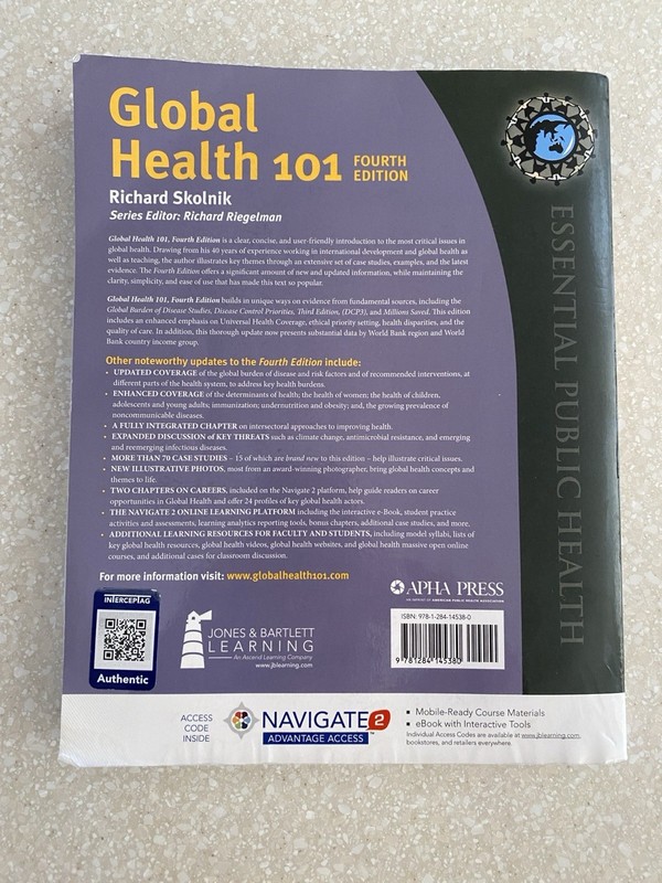 Global Health 101 Fourth Edition Textbook ISBN: 978-1-284-14538-0 gallery