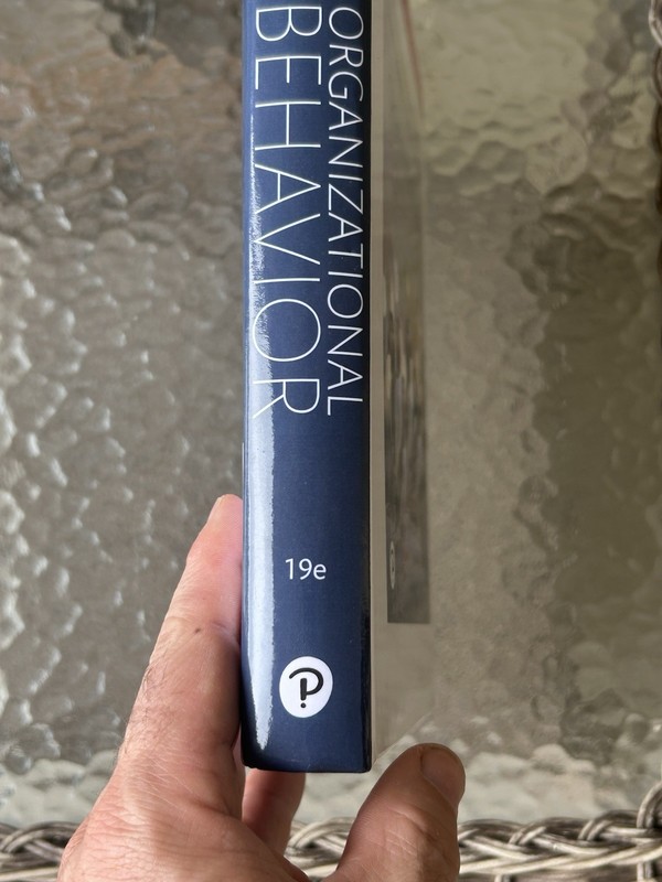 Excellent! Pearson ORGANIZATIONAL BEHAVIOR 19e *Rental Ediiton* HARDBACK gallery