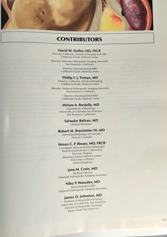 Diagnostic Imaging: Orthopaedics by Stoller, Tirman, Bredella MDRadiology Index gallery