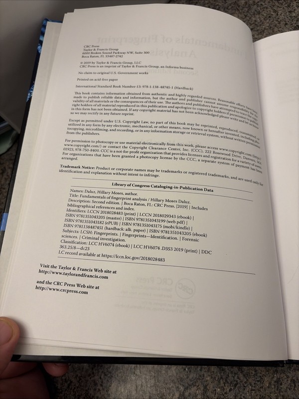 Fundamentals of Fingerprint Analysis, Second Edition by Hillary Moses Daluz... gallery