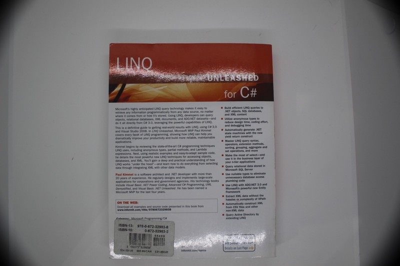 Unleashed Ser.: LINQ Unleashed : For C# by Paul Kimmel (2009, Trade Paperback) gallery