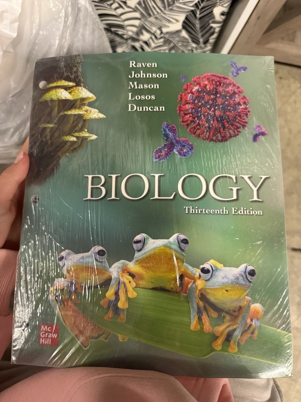 McGraw Hill Biology Thirteenth Edition Raven Johnson Mason Hardcover 2022