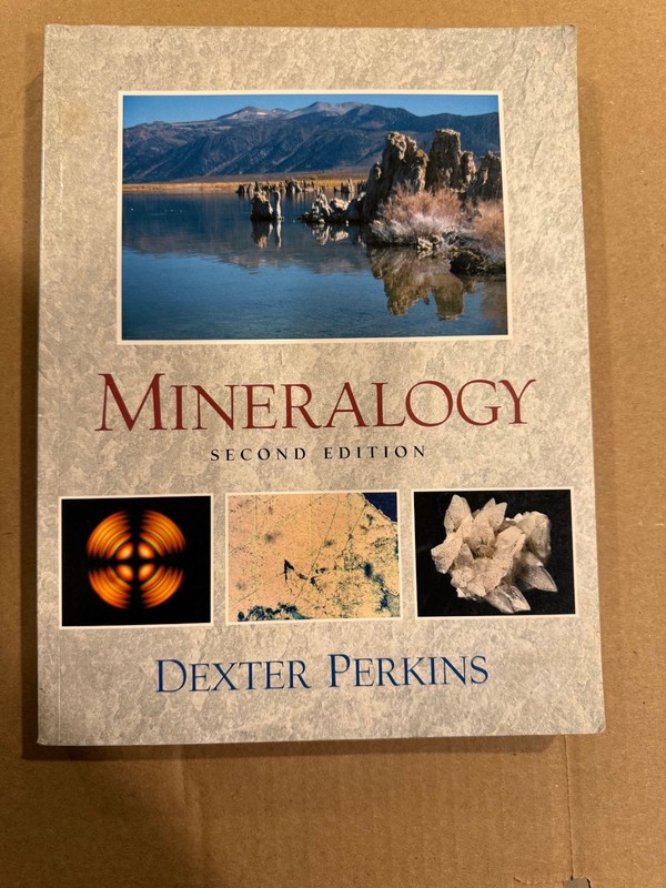 Mineralogy by Dexter Perkins (2001, Trade Paperback) Used gallery