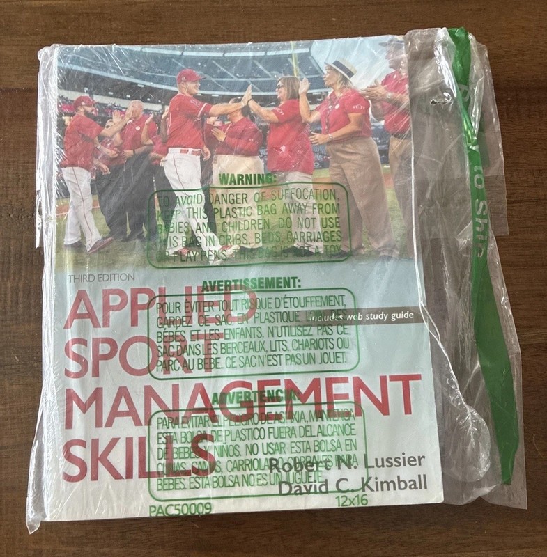 Applied Sport Management Skills by Lussier, Robert N. New Textbook Sealed