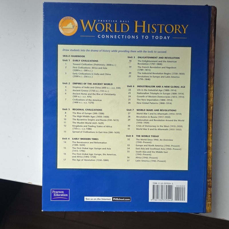 Prentice Hall World History: Connections to Today Teacher's Ed HC Textbook 2003 gallery