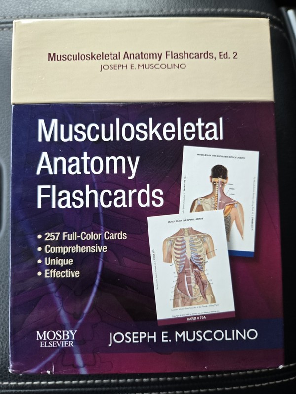 Musculoskeletal Anatomy Flashcards Second Edition Joseph E. Muscolino
