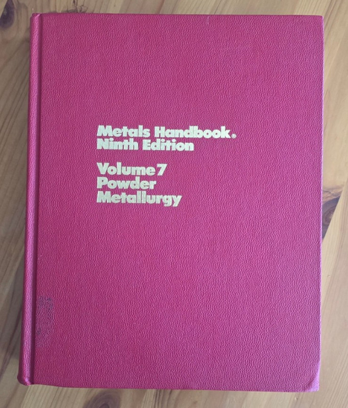 Great Quality | ASM Metals Handbook 9th Edition 1984 Volume 7 Powder Metallurgy