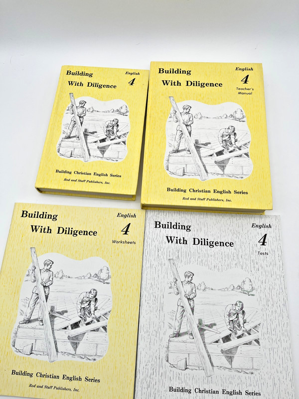 Rod & Staff English 4 Set Building With Diligence Complete Homeschool