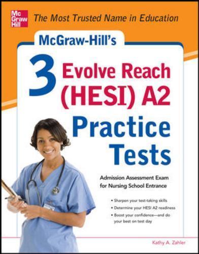 Mcgraw-hill’s 3 Evolve Reach Hesi- Kathy A Zahler, 9780071800570, paperback, new