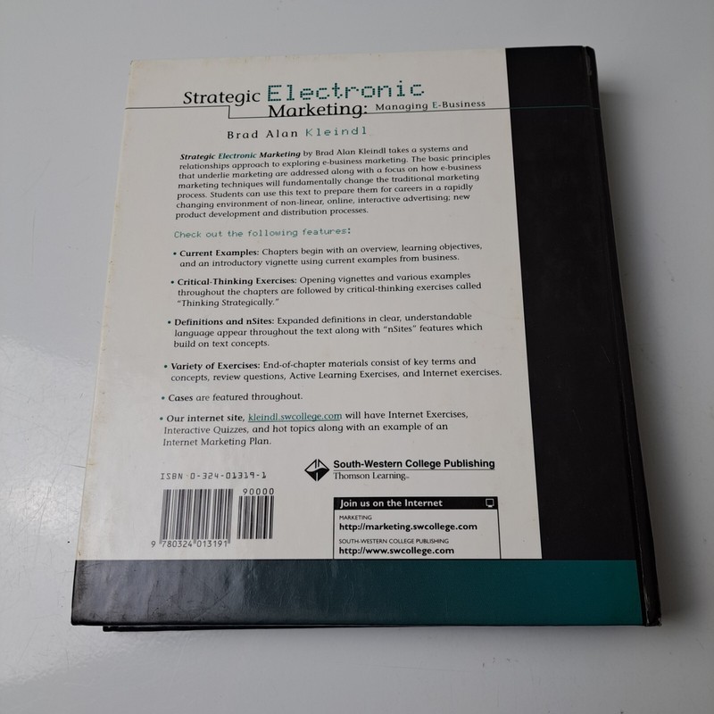 Textbook Strategic Electronic Marketing Managing E-Business Brad Alan Kleindl gallery