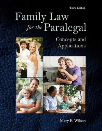 Family Law for the Paralegal: Concepts – Paperback, by Wilson Mary – Very Good
