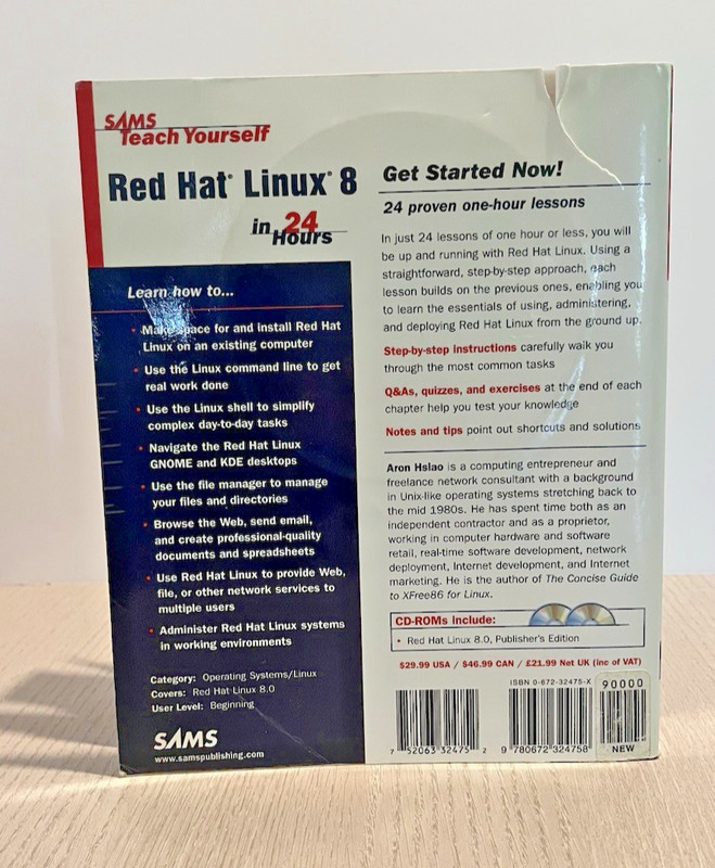 2003 Sams Teach Yourself Red Hat Linux 8 in 24 Hours - Great for Collectors gallery