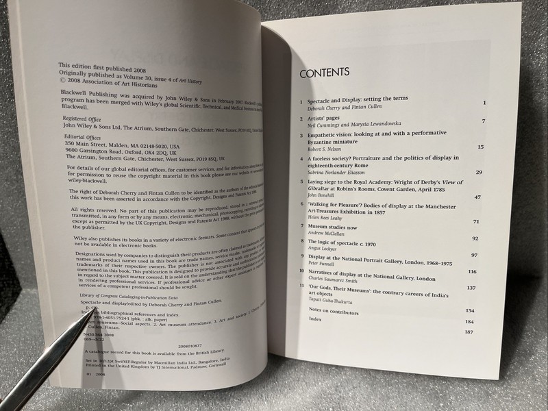 Art History Special Issues Ser.: Spectacle and Display by Fintan Cullen... gallery