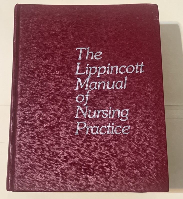 Lippincott Manual of Nursing Practice Textbook (1974) HC Medical Nurse Very Good