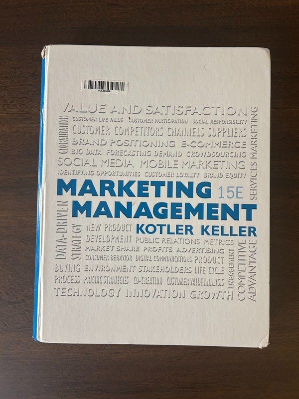 Marketing Management, 15th Edition by Kevin Keller, Philip Kotler (Hardcover)