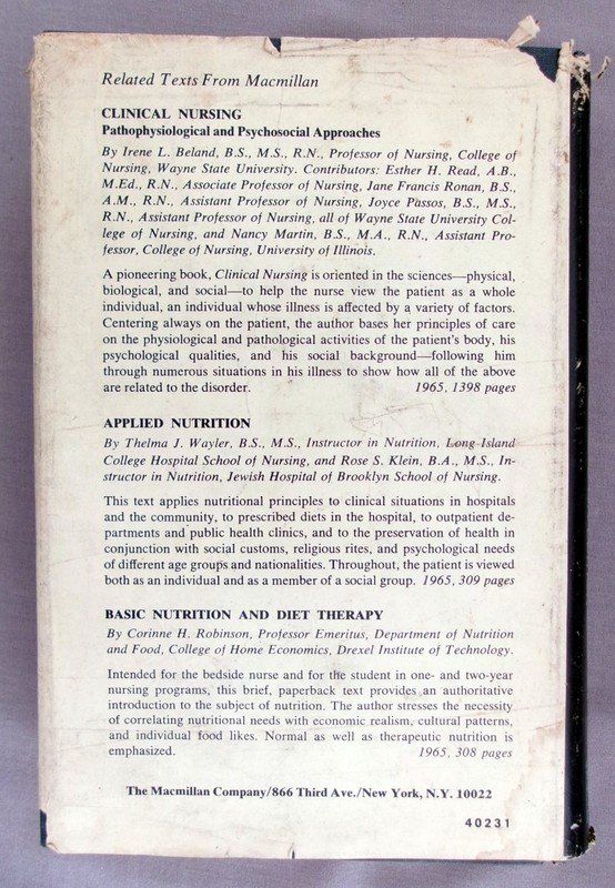 Proudfit Robinson's Normal And Therapeutic Nutrition thirteenth edition 1967 gallery