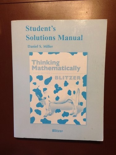 Student Solutions Manual for T – VERY GOOD