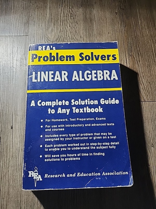 Linear Algebra Problem Solver by The Editors of Rea: Used