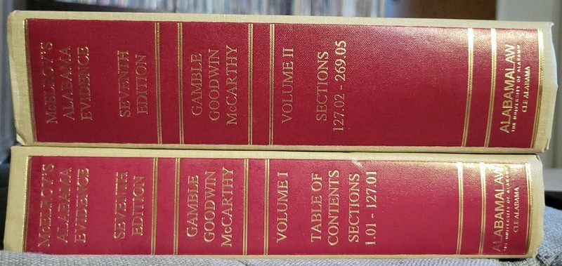 MCELROY'S ALABAMA EVIDENCE 7th Edition Volumes 1 & 2 Hardcover 2020 NICE gallery