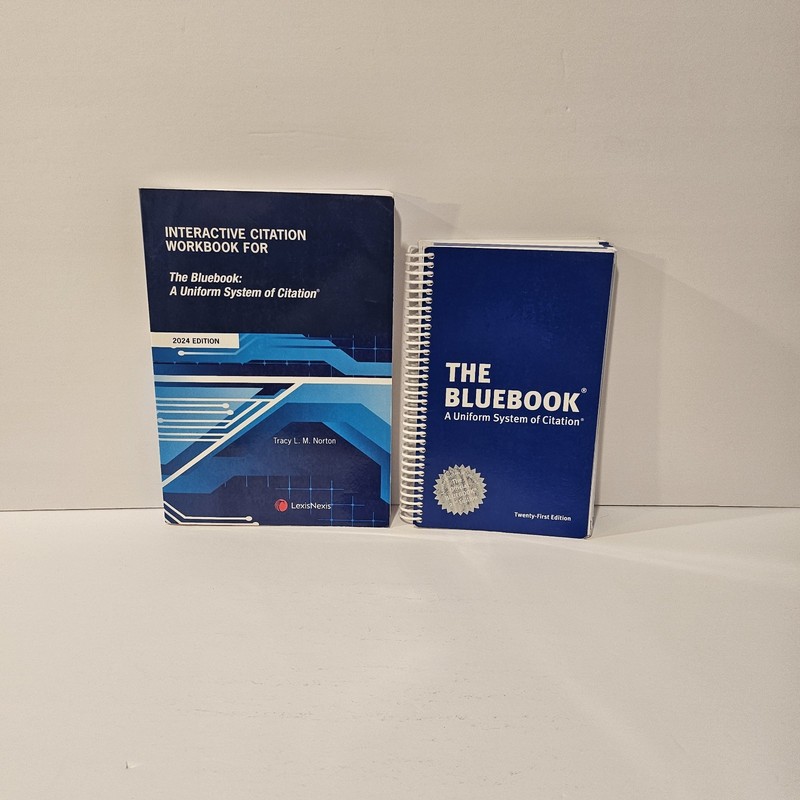 Law Bluebook Citation Bundle 21st Edition + Interactive Workbook 2024 Unused gallery