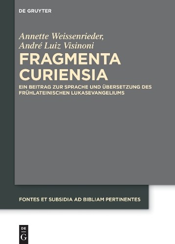Annette Weissenrieder André Luiz Visinoni Fragmenta Curiensia (Hardback)