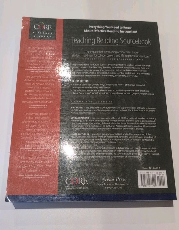 Teaching Reading Sourcebook - Paperback, by Honig Bill; Diamond - Acceptable w gallery