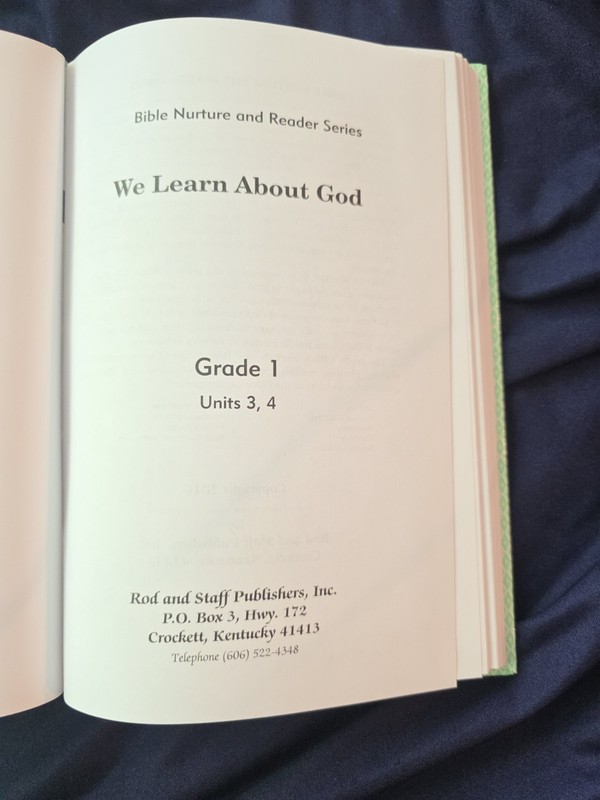 We Learn About God's People - Rod And Staff - 1st Grade Reader Hardback gallery