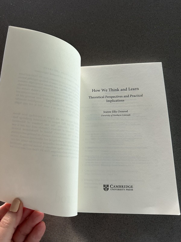 How We Think and Learn - 1316616843, paperback, Jeanne Ellis Ormrod gallery
