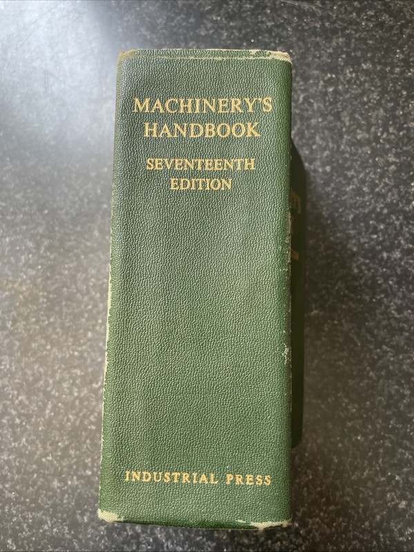 Machinery’s Handbook Seventeenth Edition gallery