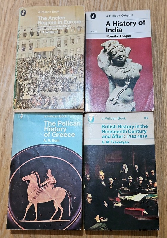 4 Pelican History Pbs Ancien Regime in Europe, India Vol 1, Greece and British D