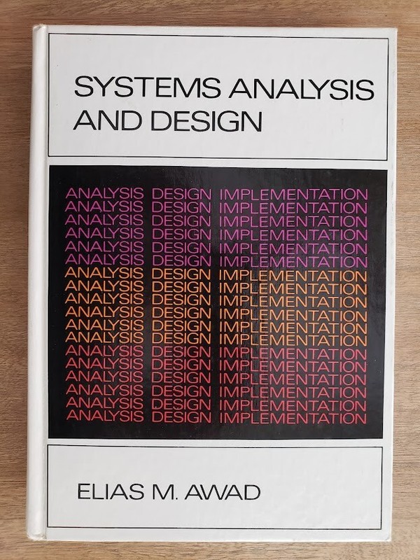 SYSTEMS ANALYSIS AND DESIGN by Elias M. Awad; 1979; Hardcover; Pre-Owned VG’