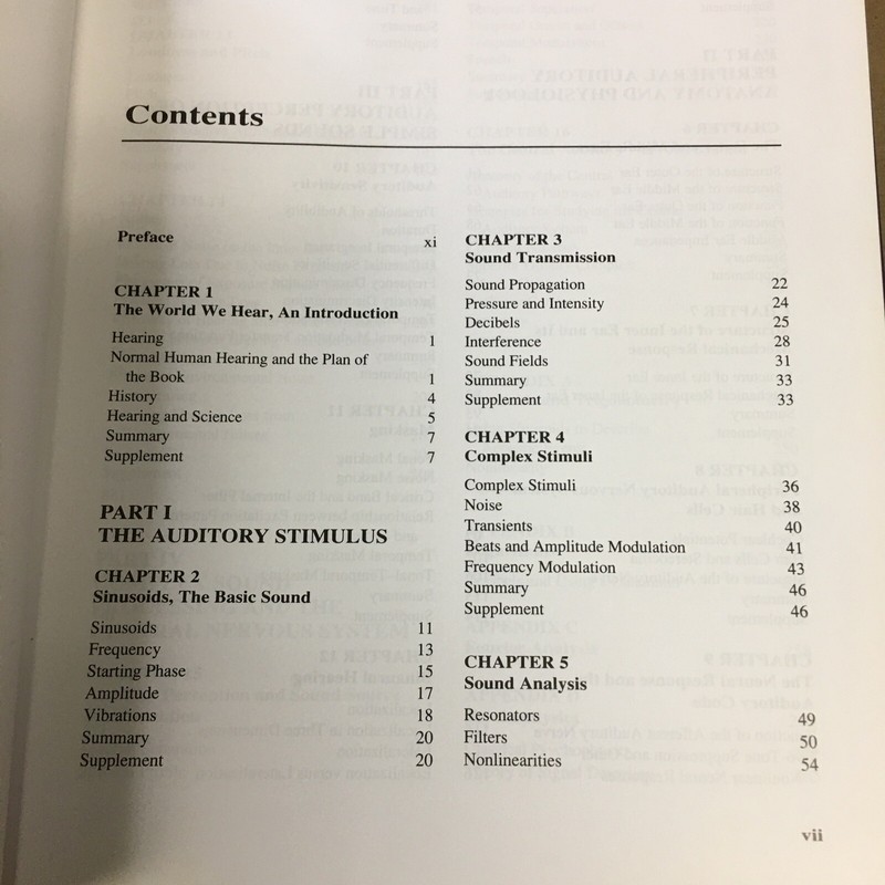 Fundamentals of Hearing : An Introduction by William A. Yost (1994, Hardcover) gallery