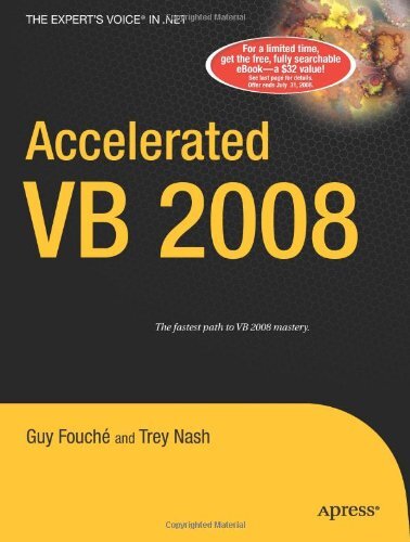 Accelerated VB 2008, Fouche, Nash, Trey New 9781590598740 Fast Free Shipping-,