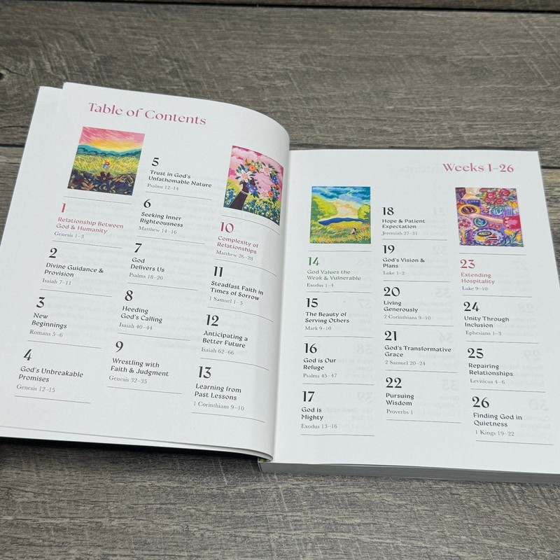 A Beautiful Year in the Bible Alabaster Creative Inc. 2024 52-Week Bible Study gallery