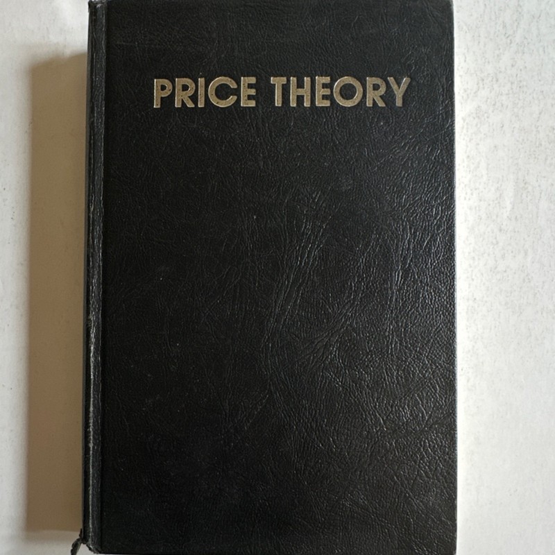 Price Theory Milton Friedman 1976 FirstEdition Hardcover NO DJ Chicago Economics